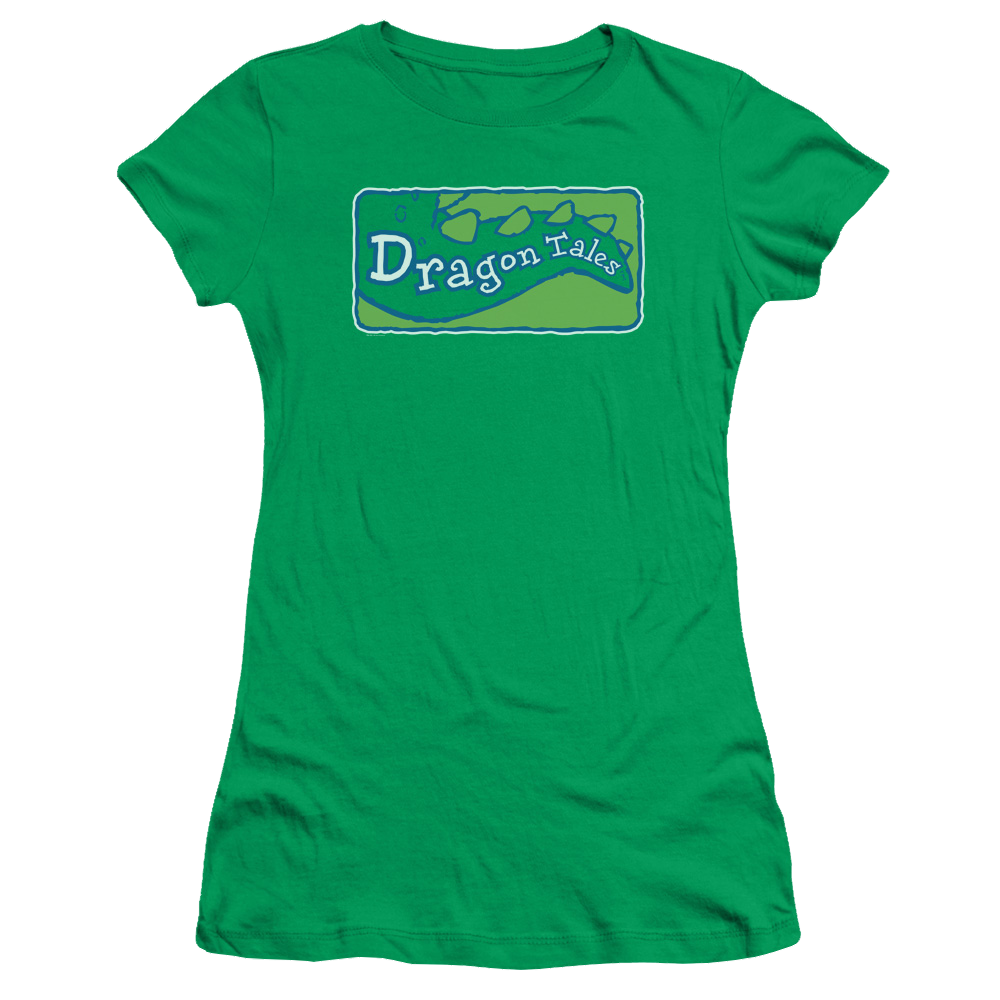 Dragon Tales Logo Clean - Juniors T-Shirt Juniors T-Shirt Dragon Tales   