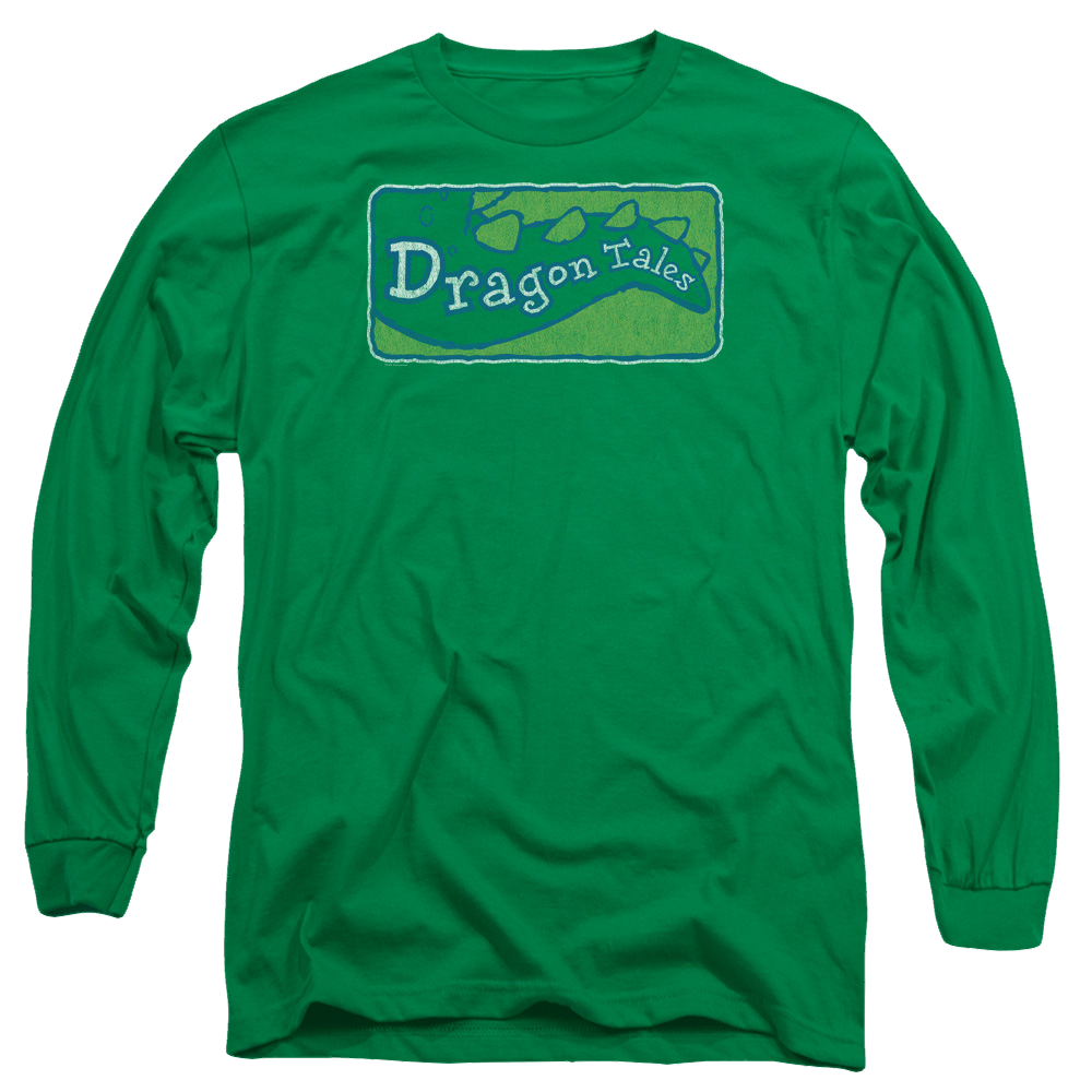 Dragon Tales Logo Distressed - Men's Long Sleeve T-Shirt Men's Long Sleeve T-Shirt Dragon Tales   