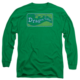 Dragon Tales Logo Distressed - Men's Long Sleeve T-Shirt Men's Long Sleeve T-Shirt Dragon Tales   