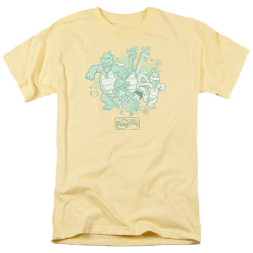 Dragon Tales Group Celebration - Men's Regular Fit T-Shirt Men's Regular Fit T-Shirt Dragon Tales   