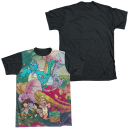 Dragon Tales Mushroom Meadow - Men's Black Back T-Shirt Men's Black Back T-Shirt Dragon Tales   