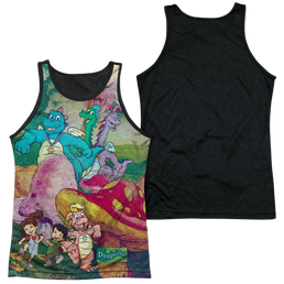 Dragon Tales Mushroom Meadow Men's Black Back Tank Men's Black Back Tank Dragon Tales   