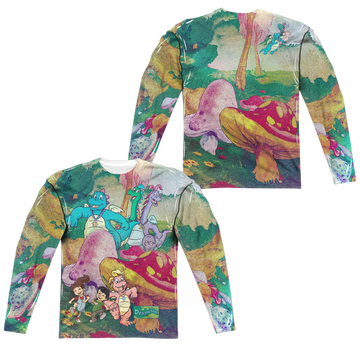 Dragon Tales Mushroom Meadow Men's All-Over Print T-Shirt Men's All-Over Print Long Sleeve Dragon Tales   