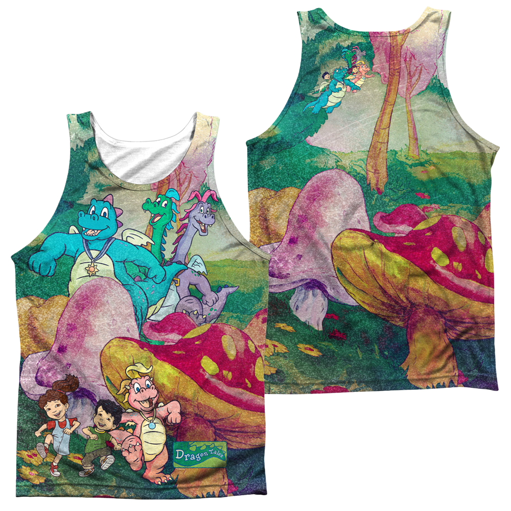 Dragon Tales Mushroom Meadow Men's All Over Print Tank Men's All Over Print Tank Dragon Tales   