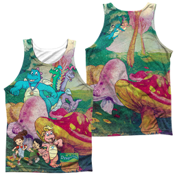 Dragon Tales Mushroom Meadow Men's All Over Print Tank Men's All Over Print Tank Dragon Tales   