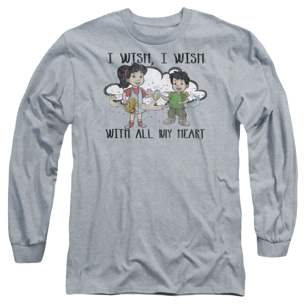 Dragon Tales I Wish With All My Heart - Men's Long Sleeve T-Shirt Men's Long Sleeve T-Shirt Dragon Tales   