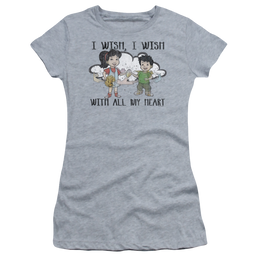 Dragon Tales I Wish With All My Heart - Juniors T-Shirt Juniors T-Shirt Dragon Tales   