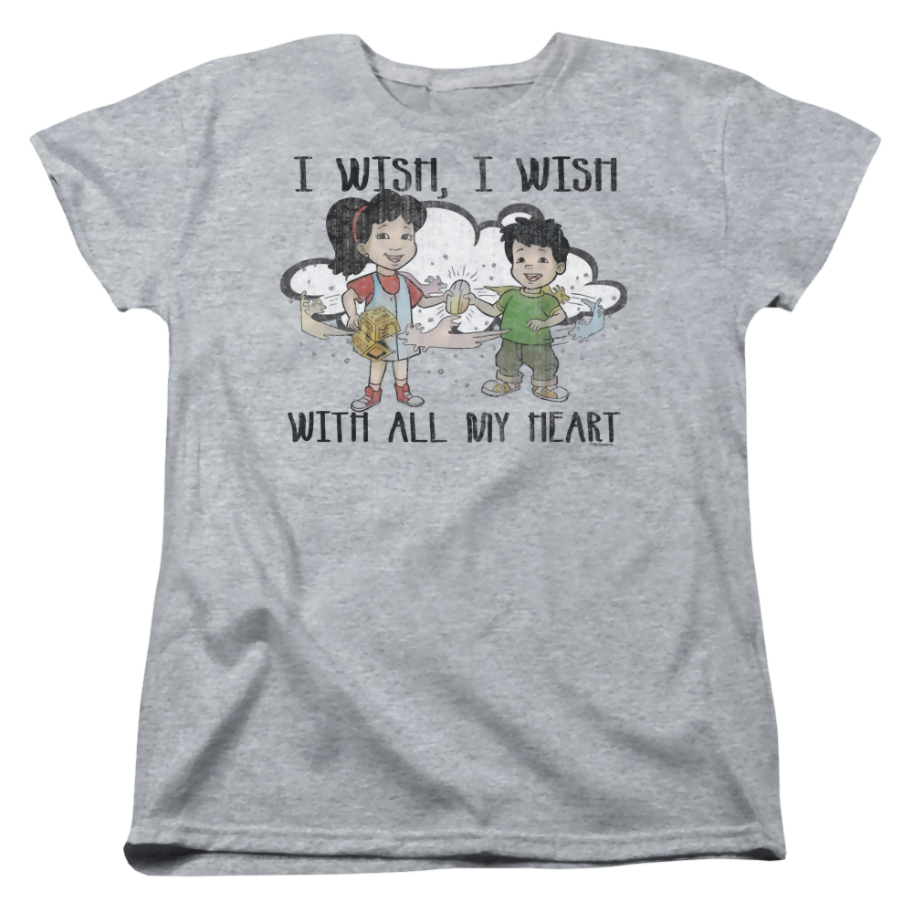 Dragon Tales I Wish With All My Heart - Women's T-Shirt Women's T-Shirt Dragon Tales   