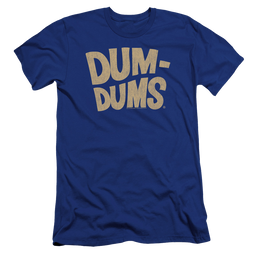 Dum Dums Distressed Logo Premium Adult Slim Fit T-Shirt Men's Premium Slim Fit T-Shirt Dum Dums   