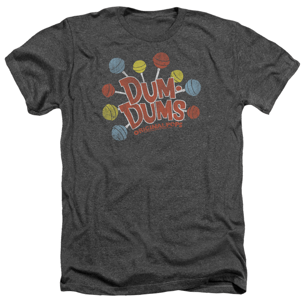 Dum Dums Original Pops - Men's Heather T-Shirt Men's Heather T-Shirt Dum Dums   