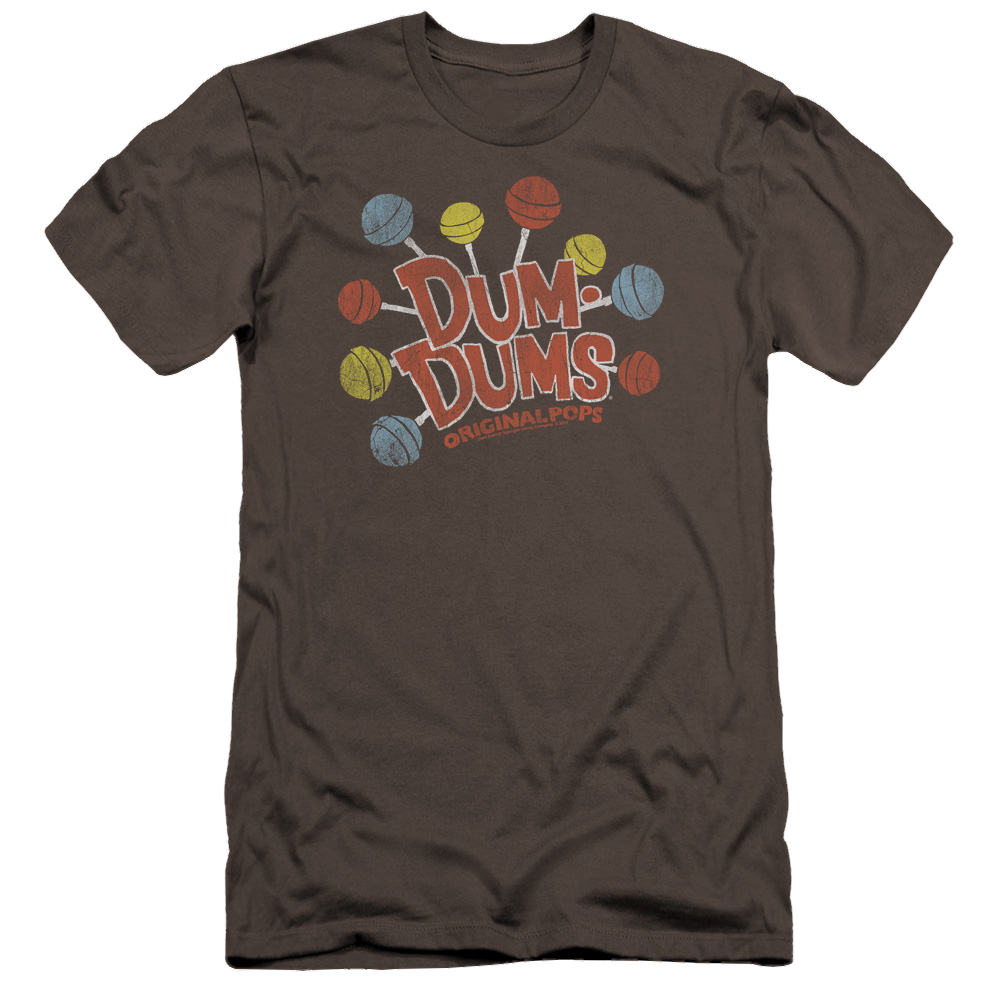 Dum Dums Original Pops Premium Adult Slim Fit T-Shirt Men's Premium Slim Fit T-Shirt Dum Dums   