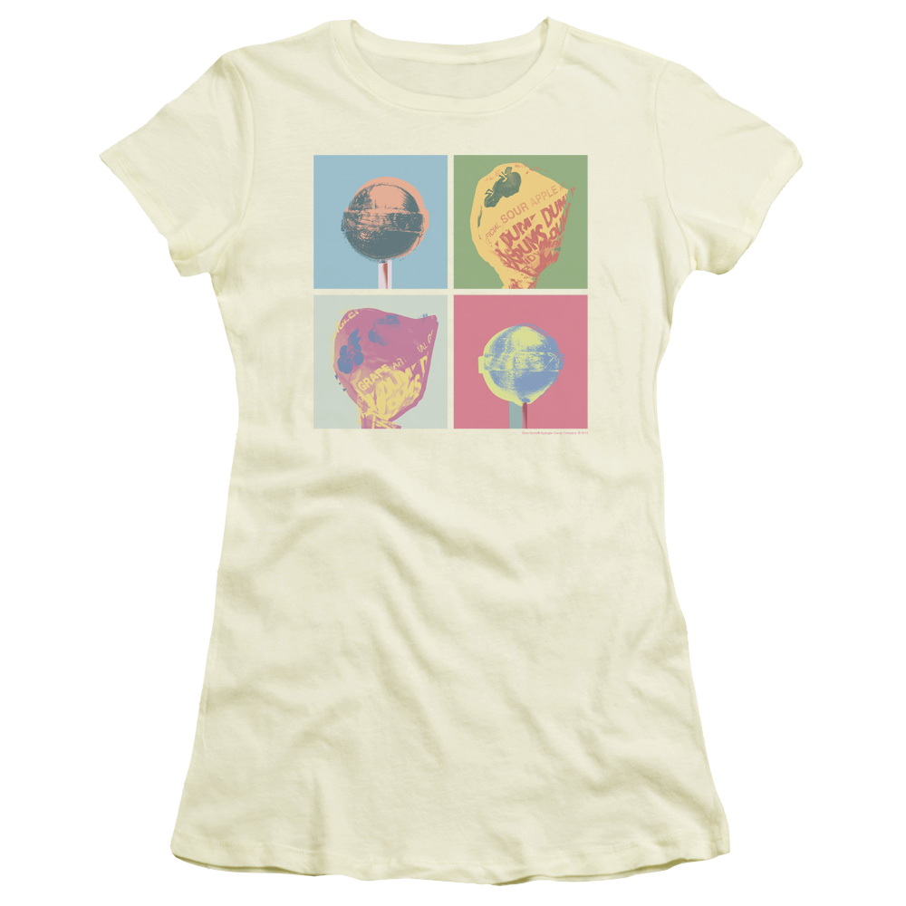 Dum Dums Pop Art - Juniors T-Shirt Juniors T-Shirt Dum Dums   