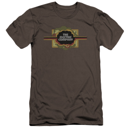 Electric Company Logo - Men's Premium Slim Fit T-Shirt Men's Premium Slim Fit T-Shirt Electric Company   
