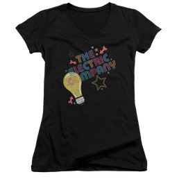 Electric Company Electric Light - Juniors V-Neck T-Shirt Juniors V-Neck T-Shirt Electric Company   