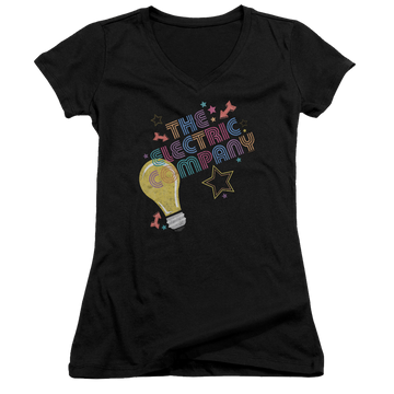 Electric Company Electric Light - Juniors V-Neck T-Shirt Juniors V-Neck T-Shirt Electric Company   