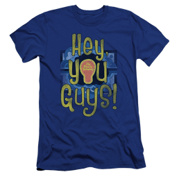 Electric Company Hey You Guys - Men's Premium Slim Fit T-Shirt Men's Premium Slim Fit T-Shirt Electric Company   