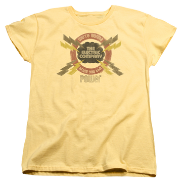 Banana women's t-shirt with Electric Company Power graphic
