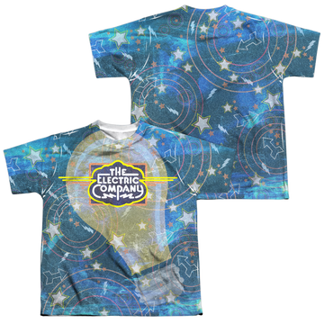 Electric Company Electrifying youth all-over print t-shirt for ages 8 to 12