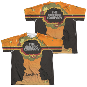 Electric Company Silhouette Blend youth all-over print t-shirt for ages 8 to 12