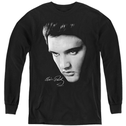 Elvis Presley Face - Youth Long Sleeve T-Shirt Youth Long Sleeve T-Shirt Elvis Presley   