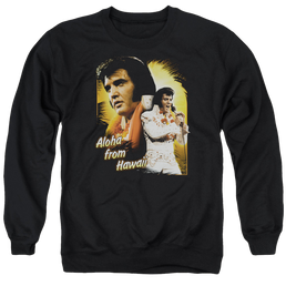 Elvis Presley Aloha - Men's Crewneck Sweatshirt Men's Crewneck Sweatshirt Elvis Presley   