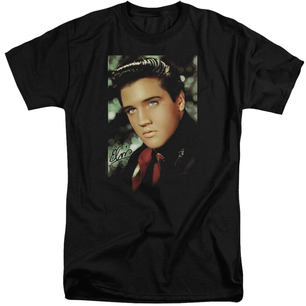 Elvis Presley Red Scarf - Men's Tall Fit T-Shirt Men's Tall Fit T-Shirt Elvis Presley   
