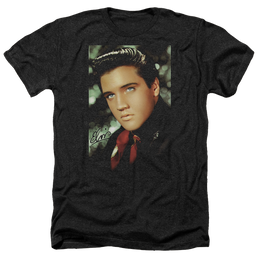 Elvis Presley Red Scarf - Men's Heather T-Shirt Men's Heather T-Shirt Elvis Presley   