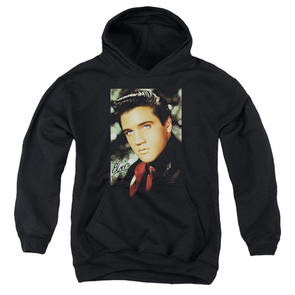 Elvis Presley Red Scarf - Youth Hoodie (Ages 8-12) Youth Hoodie (Ages 8-12) Elvis Presley   