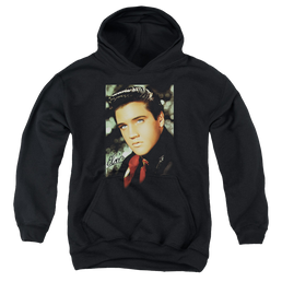 Elvis Presley Red Scarf - Youth Hoodie (Ages 8-12) Youth Hoodie (Ages 8-12) Elvis Presley   