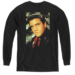 Elvis Presley Red Scarf - Youth Long Sleeve T-Shirt Youth Long Sleeve T-Shirt Elvis Presley   
