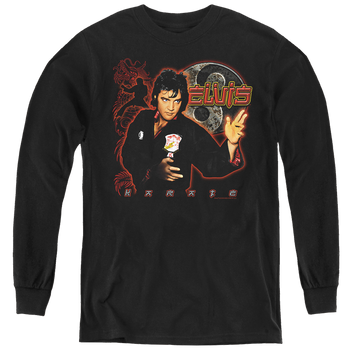 Elvis Presley Karate - Youth Long Sleeve T-Shirt Youth Long Sleeve T-Shirt Elvis Presley   