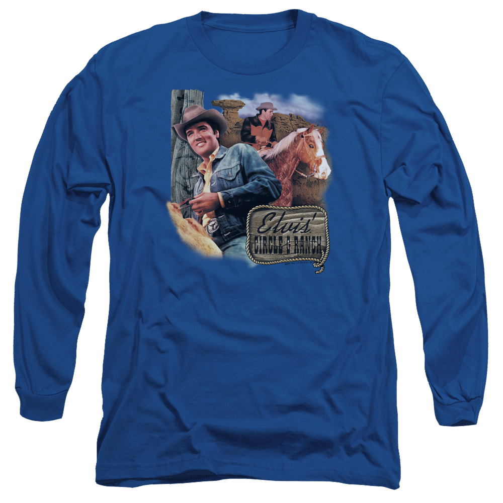 Elvis Presley Ranch - Men's Long Sleeve T-Shirt Men's Long Sleeve T-Shirt Elvis Presley   