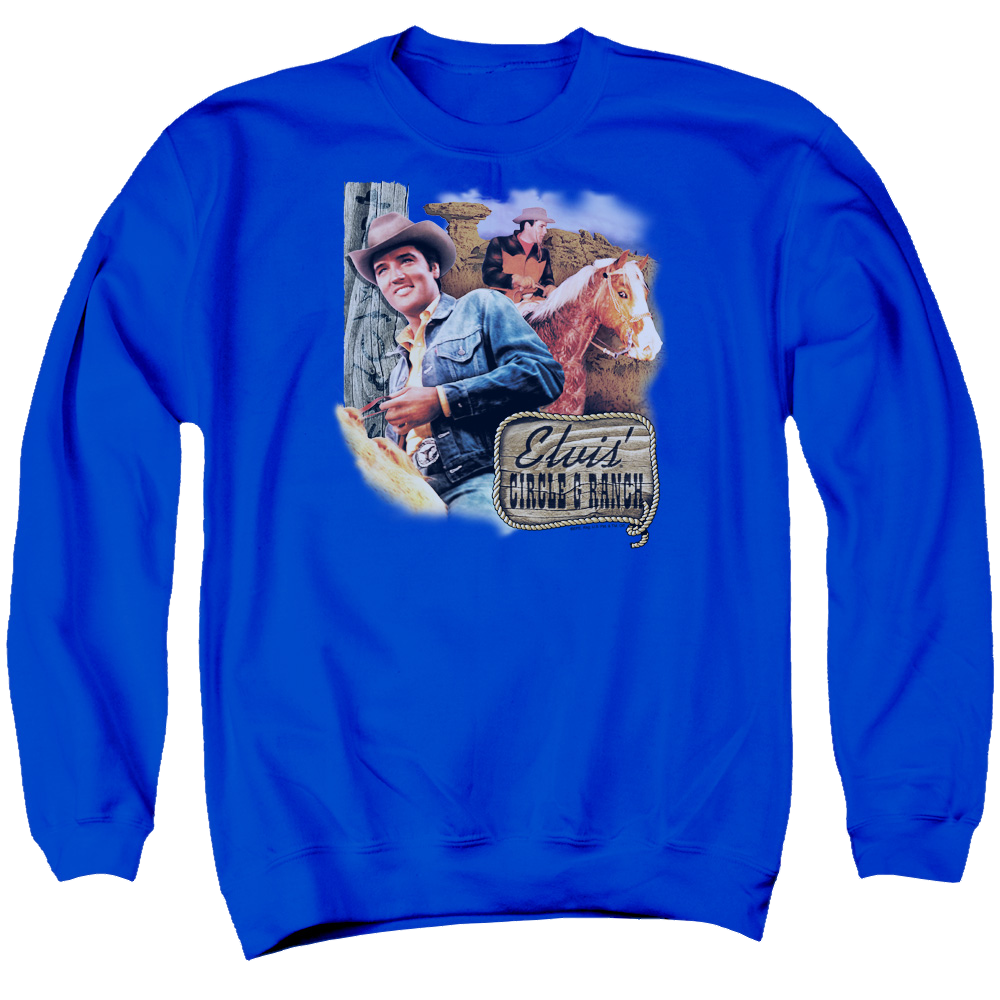 Elvis Presley Ranch - Men's Crewneck Sweatshirt Men's Crewneck Sweatshirt Elvis Presley   