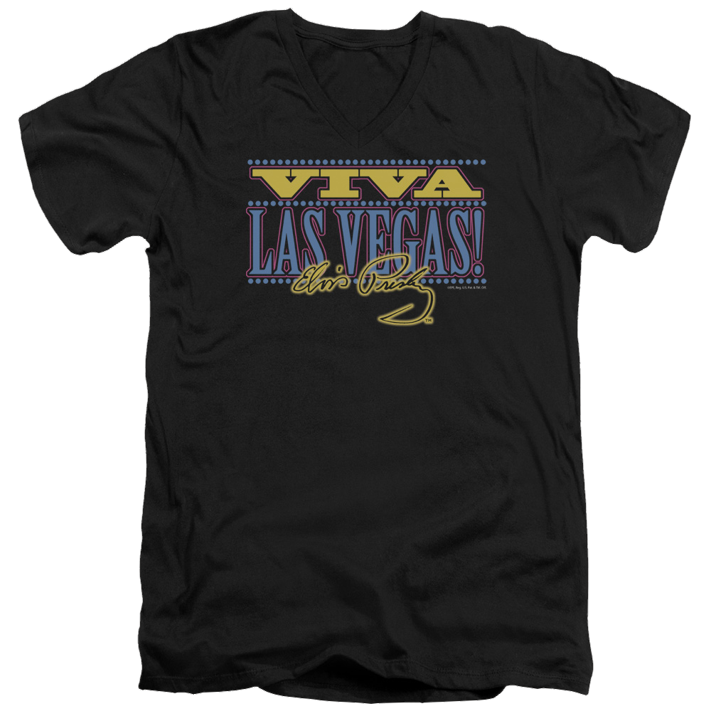 Elvis Presley Viva Las Vegas - Men's V-Neck T-Shirt Men's V-Neck T-Shirt Elvis Presley   