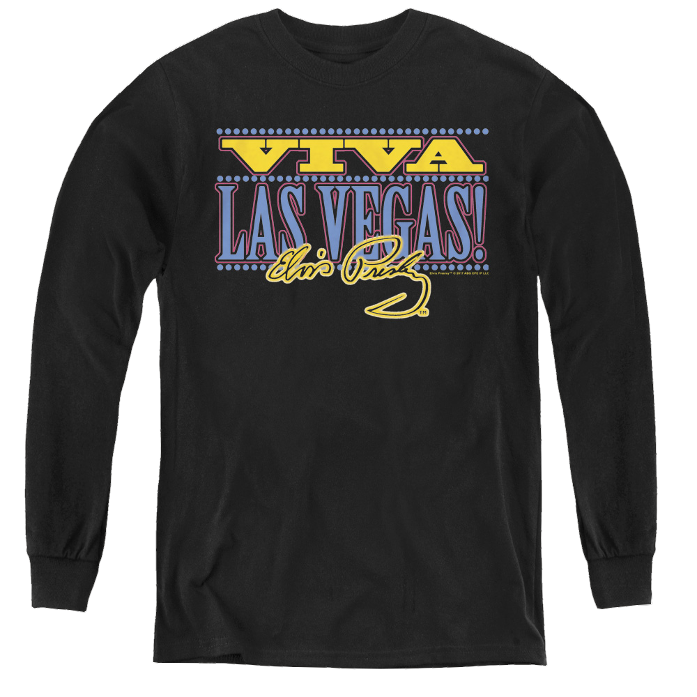 Elvis Presley Viva Las Vegas - Youth Long Sleeve T-Shirt Youth Long Sleeve T-Shirt Elvis Presley   