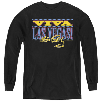 Elvis Presley Viva Las Vegas - Youth Long Sleeve T-Shirt Youth Long Sleeve T-Shirt Elvis Presley   