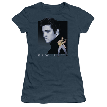Elvis Presley Blue Rocker - Juniors T-Shirt Juniors T-Shirt Elvis Presley   
