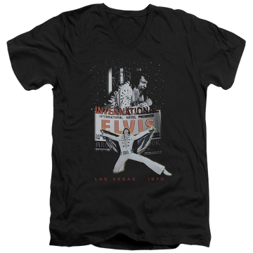 Elvis Presley Las Vegas - Men's V-Neck T-Shirt Men's V-Neck T-Shirt Elvis Presley   