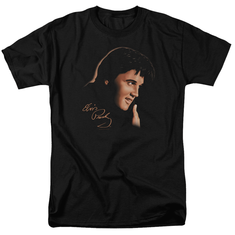 Elvis Presley Warm Portrait - Men's Regular Fit T-Shirt Men's Regular Fit T-Shirt Elvis Presley   