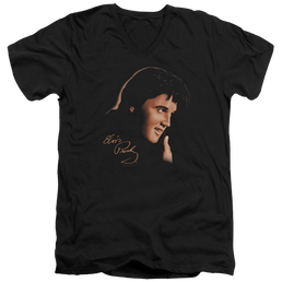 Elvis Presley Warm Portrait - Men's V-Neck T-Shirt Men's V-Neck T-Shirt Elvis Presley   