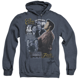 Elvis Presley Tupelo - Heather Pullover Hoodie Heather Pullover Hoodie Elvis Presley   