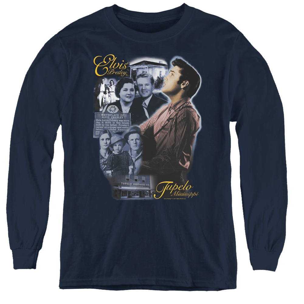 Elvis Presley Tupelo - Youth Long Sleeve T-Shirt Youth Long Sleeve T-Shirt Elvis Presley   