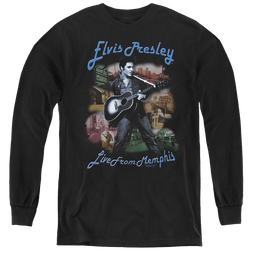 Elvis Presley Memphis - Youth Long Sleeve T-Shirt Youth Long Sleeve T-Shirt Elvis Presley   