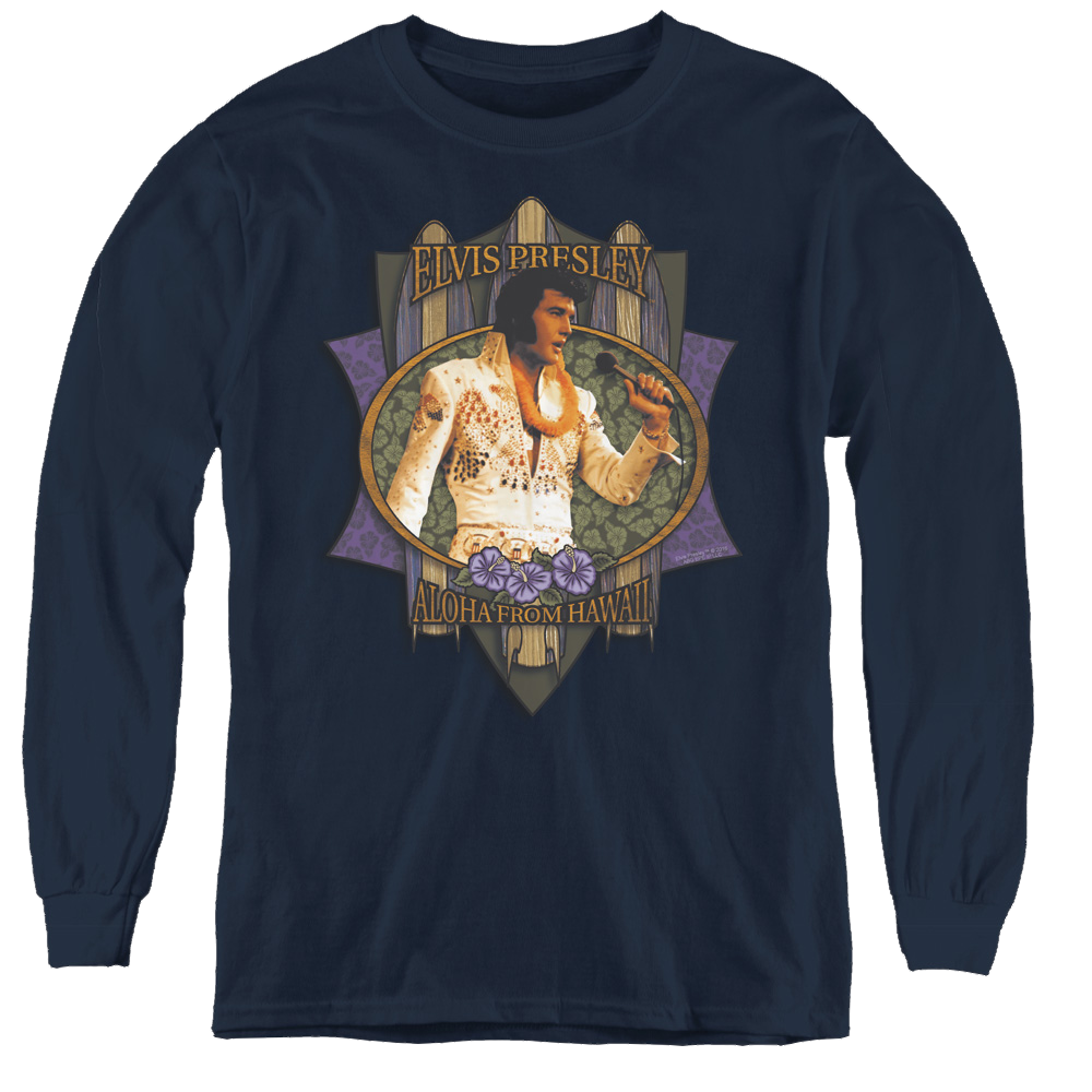 Elvis Presley Aloha From Hawaii - Youth Long Sleeve T-Shirt Youth Long Sleeve T-Shirt Elvis Presley   