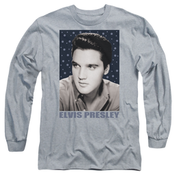 Elvis Presley Blue Sparkle - Men's Long Sleeve T-Shirt Men's Long Sleeve T-Shirt Elvis Presley   