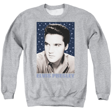 Elvis Presley Blue Sparkle - Men's Crewneck Sweatshirt Men's Crewneck Sweatshirt Elvis Presley   