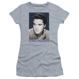 Elvis Presley Blue Sparkle - Juniors T-Shirt Juniors T-Shirt Elvis Presley   