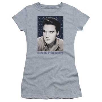 Elvis Presley Blue Sparkle - Juniors T-Shirt Juniors T-Shirt Elvis Presley   