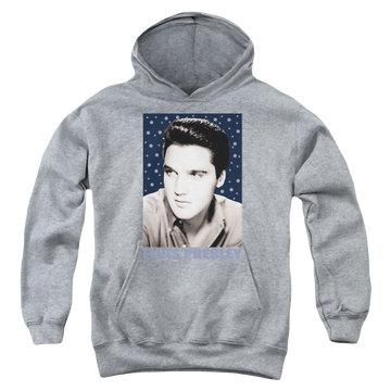Elvis Presley Blue Sparkle - Youth Hoodie (Ages 8-12) Youth Hoodie (Ages 8-12) Elvis Presley   