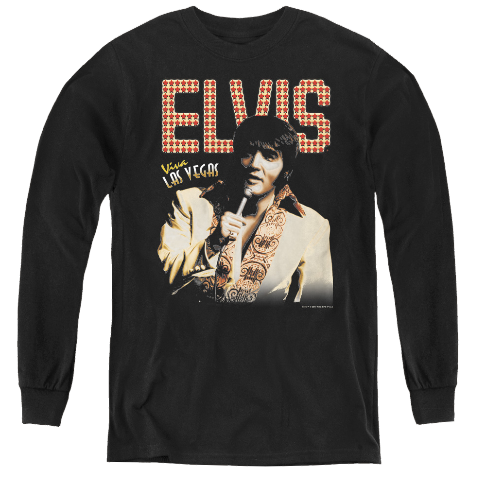 Elvis Presley Viva Star - Youth Long Sleeve T-Shirt Youth Long Sleeve T-Shirt Elvis Presley   